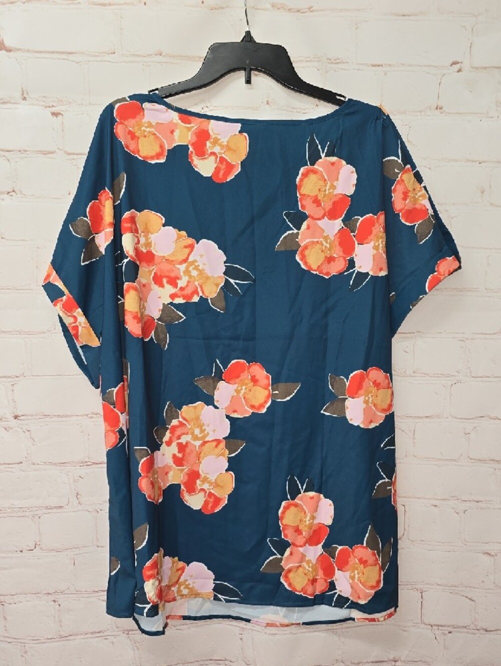 BloomChic floral print blouse in teal orange & pink flowers Size 22/24 NWT - Picture 8 of 10